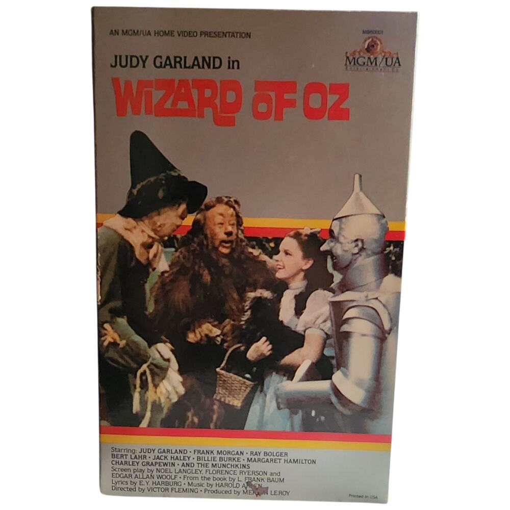 Wizard of Oz First Release 1980 VHS MGM UA Big Box Book Rare Collectible